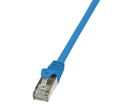 LogiLink Câble Patch, Cat. 5e, F/UTP, 10,0 m, bleu, gaine en