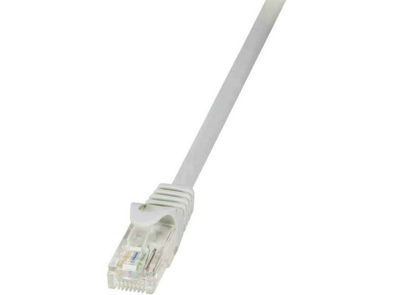 LogiLink Câble patch EconLine, Cat. 6, U/UTP, 0,25 m, gris