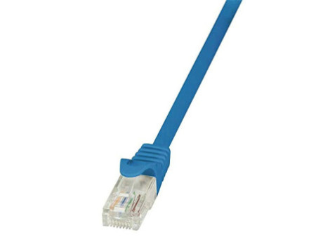 LogiLink Câble patch EconLine, Cat. 6, U/UTP, 0,5 m, bleu