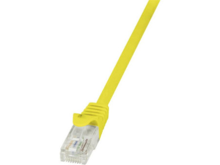 LogiLink Câble patch EconLine, Cat. 6, U/UTP, 0,5 m, jaune