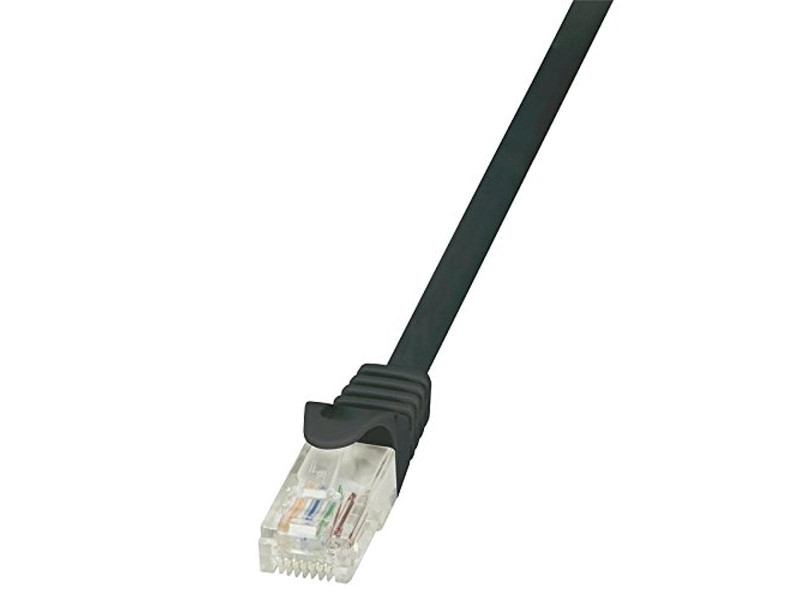 LogiLink Câble patch EconLine, Cat. 6, U/UTP, 1 m, noir