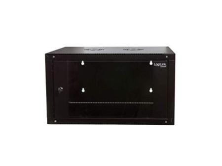 LogiLink Coffret mural 19', une pièce, 9 U, noir