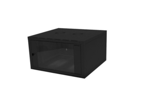 LogiLink Coffret mural 19', une pièce, 12 U, noir