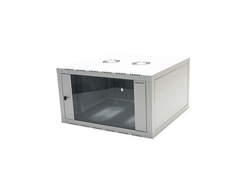 LogiLink Coffret mural 19', une pièce, 15 U, gris clair