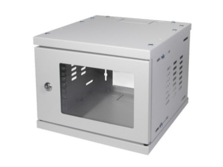 Logilink Coffret mural 10' SoHo, monté, 4 U, gris clair