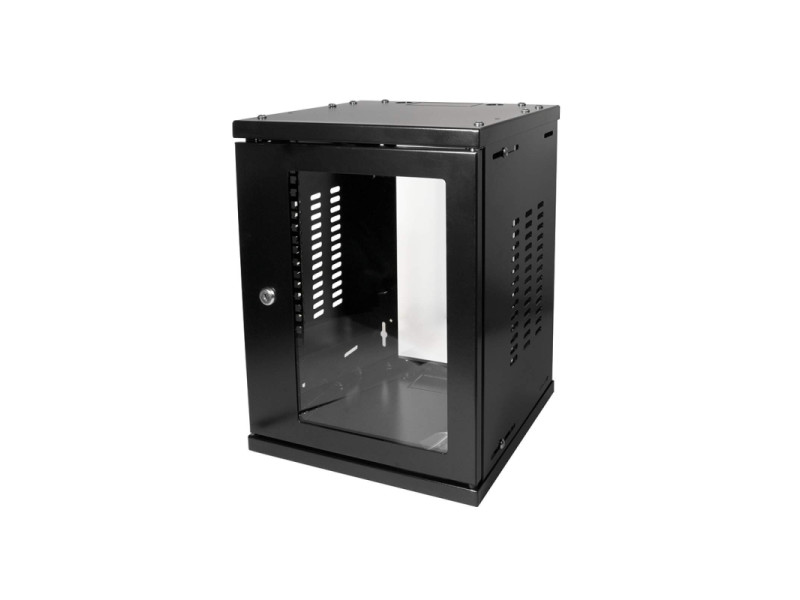 LogiLink Coffret mural 10' SoHo, monté, 8 U, noir