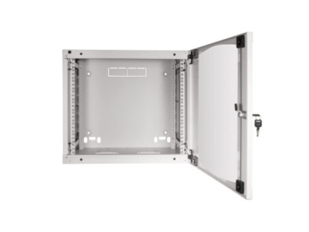 LogiLink Coffret mural 19', une pièce, 6 U, gris clair