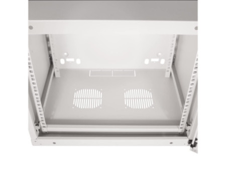 LogiLink Coffret mural 19', une pièce, 6 U, gris clair