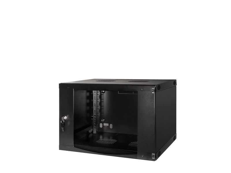 LogiLink Coffret mural 19', une pièce, 6 U, noir-gris