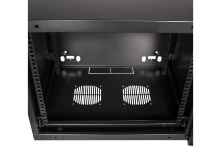 LogiLink Coffret mural 19', une pièce, 6 U, noir-gris
