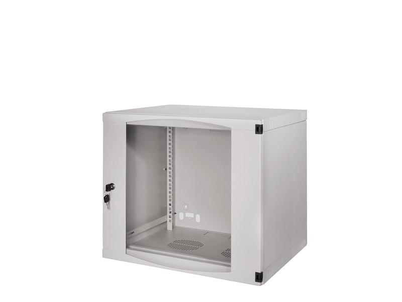 LogiLink Coffret mural, une pièce, 9 U, gris clair