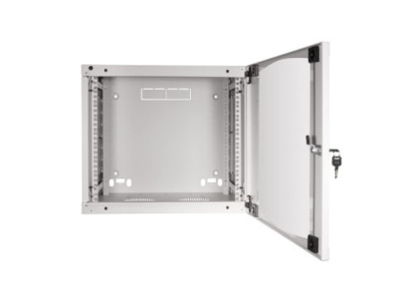 LogiLink Coffret mural, une pièce, 9 U, gris clair