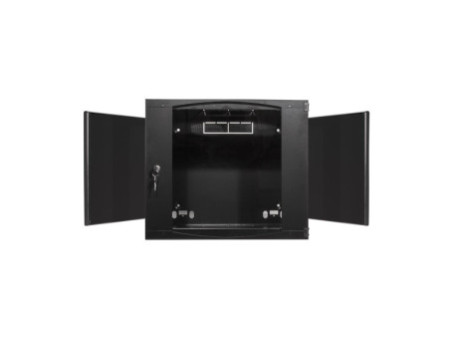 LogiLink Coffret mural 19', une pièce, 9 U, noir-gris