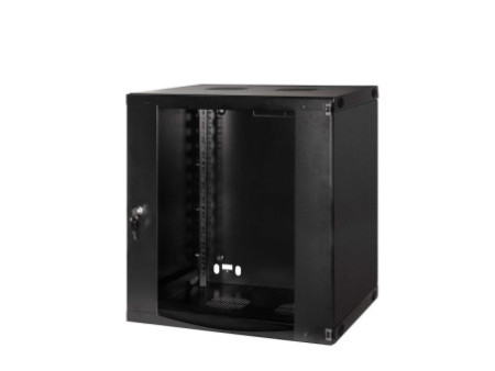 LogiLink Coffret mural 19', une pièce, 12 U, noir-gris