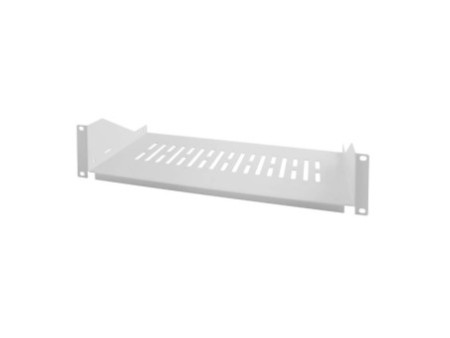 LogiLink Etagère 19', 2 U, montage fixe, (P)250 mm, gris