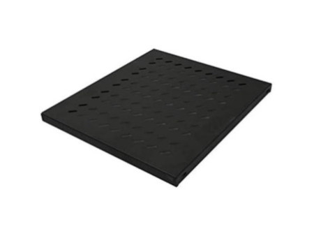 LogiLink Etagère 19', 1 U, montage fixe, (P)525 mm, noir