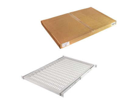 LogiLink Etagère 19', 1 U, téléscopique, (P)800 mm, gris