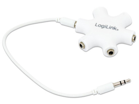 LogiLink Splitter audio LogiStar, blanc
