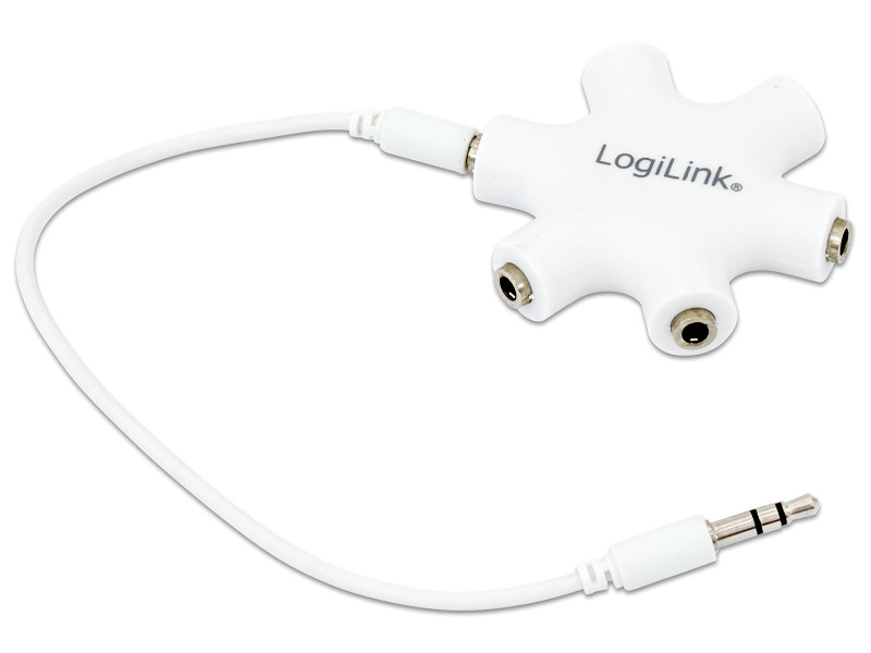 LogiLink Splitter audio LogiStar, blanc