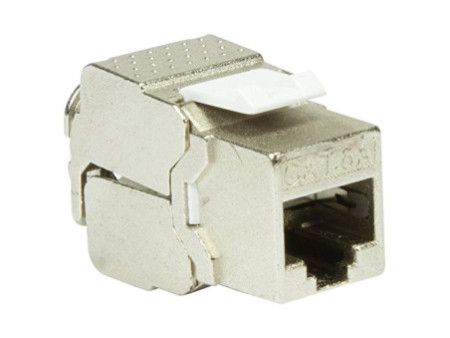 LogiLink Module keystone Cat.6A, classe EA, blindé, gris