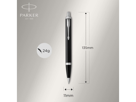 PARKER Stylo à bille rétractable IM Laque Noire C.T.