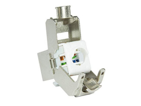 LogiLink Module Keystone Cat.6A, classe EA, blindé, gris