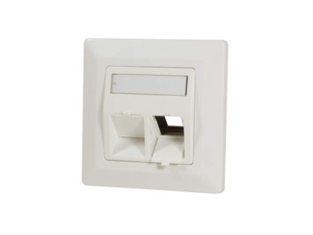 LogiLink Boîtier d'encastrement pour module keystone, blanc