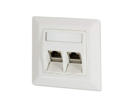 LogiLink Boîtier d'encastrement pour module keystone, blanc