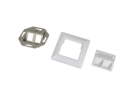 LogiLink Boîtier d'encastrement pour module keystone, blanc