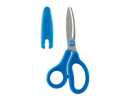 PLUS JAPAN Ciseaux pour enfants FITCUTCURVE KIDS, rond, bleu