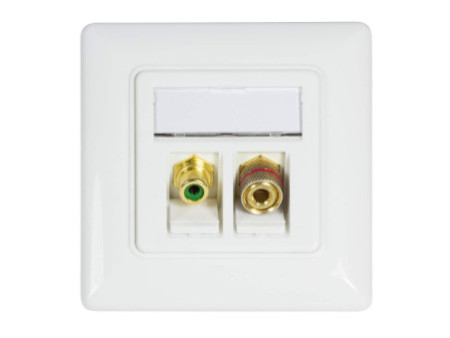 LogiLink Boîtier d'encastrement pour module keystone, blanc