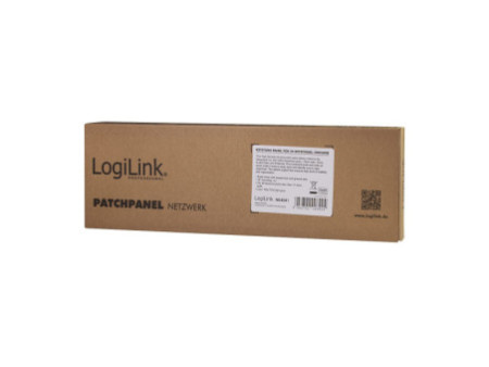 LogiLink Panneau de brassage Keystone 19', blindé, gris c