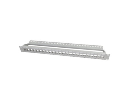 LogiLink Panneau de brassage keystone 19', non blindé, gris