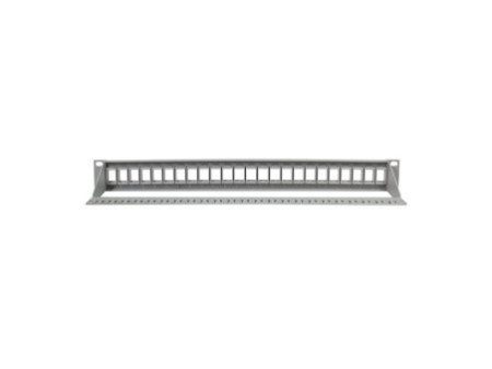 LogiLink Panneau de brassage keystone 19', non blindé, gris