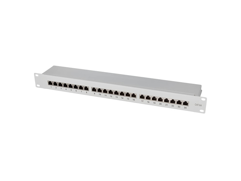 LogiLink Panneau de brassage 19' Cat.6A, 24 ports, 1 U