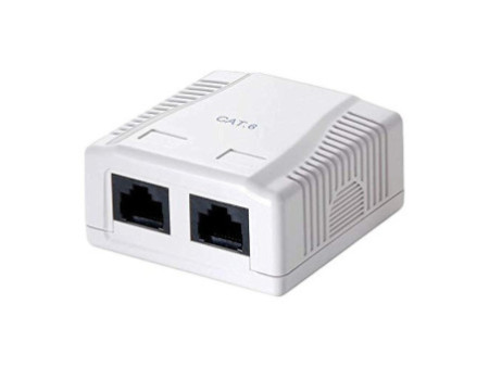 LogiLink Prise RJ45 Kat.6, blanc pur, blanc pur (RAL9010)