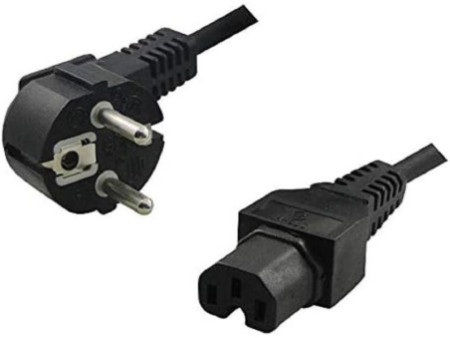 LogiLink Câble d'alimentation contact de securité, coudé, 2m