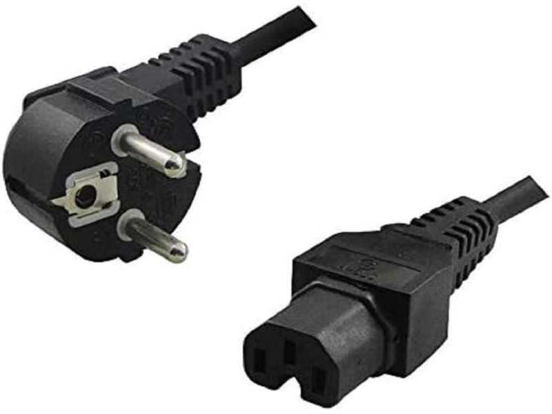 LogiLink Câble d'alimentation contact de securité, coudé, 2m