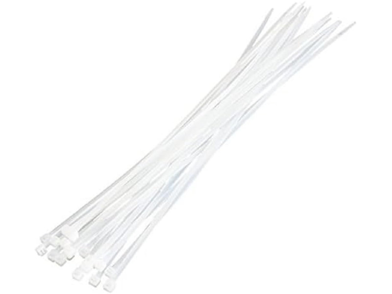LogiLink Attache-câbles, 400 x 4,4 mm, nylon, blanc