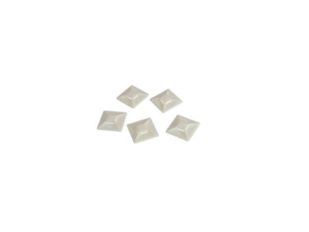 LogiLink Embases autoadhésives, 39,5 x 39,5 mm, nature