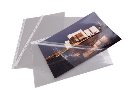 proOFFICE Pochette perforée, A4, film PP, transparent