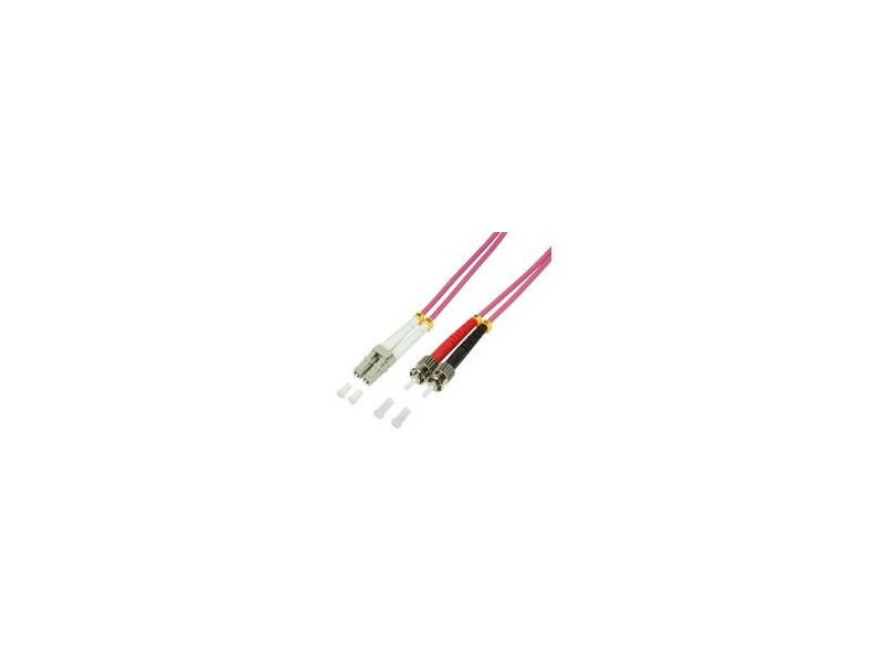LogiLink Câble Patch à fibre optique, LC Duplex - 2 x ST