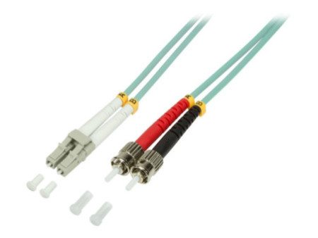 LogiLink Câble Patch à fibre optique, LC Duplex - 2 x ST