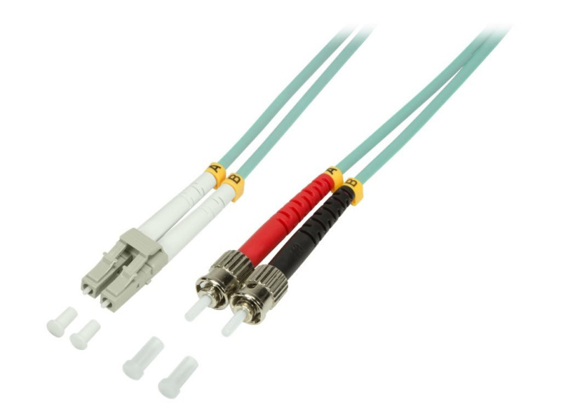 LogiLink Câble Patch à fibre optique, LC Duplex - 2 x ST