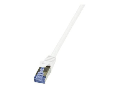 LogiLink Câble patch PrimeLine, Cat.6A, S/FTP, 0,25 m, blanc
