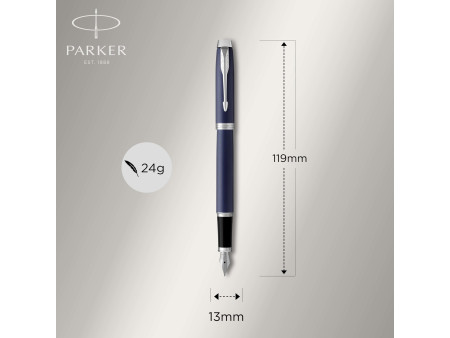 PARKER Stylo plume IM Bleu Mat C.T.