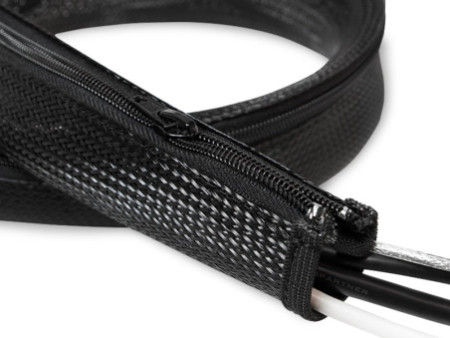 LogiLink Gaine pour câble, 1,0 m, capacité: 20 mm, noir
