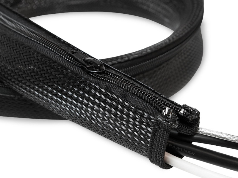 LogiLink Gaine pour câble, 2,0 m, capacité: 35 mm, noir
