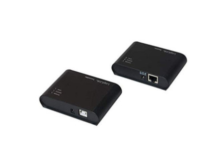 LogiLink Kit Extender USB 2.0, avec hub USB 4 ports