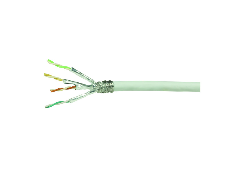 LogiLink Câble d'installation, Cat. 6, S/FTP, 100 m, blanc